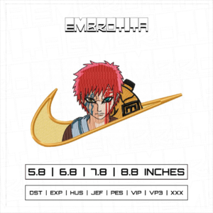 GAARA Embroidery Design - machine embroidery design file