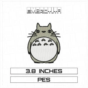 GATO TOTORO Embroidery Design - machine embroidery design file