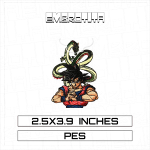 GOKU DRAGON X DRAGON BALL Embroidery Design - machine embroidery design file