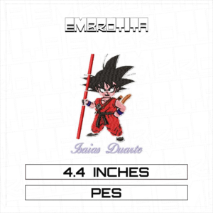 GOKU X DRAGON BALL 5 Embroidery Design - machine embroidery design file