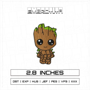 GROOT Embroidery Design - machine embroidery design file