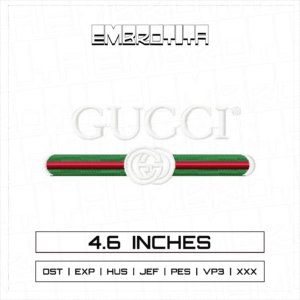 GUCCI Embroidery Design - machine embroidery design file