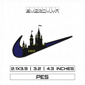 HOGWARTS NIKE Embroidery Design - machine embroidery design file
