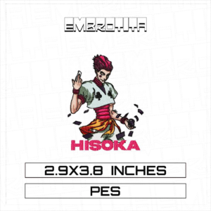 HISOKA V3 X HUNTER X HUNTER Embroidery Design - machine embroidery design file