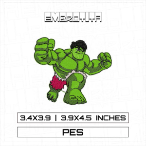 HULK 4 Embroidery Design - machine embroidery design file
