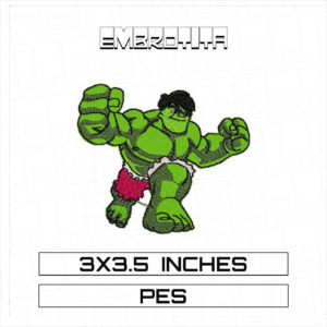 HULK 3 Embroidery Design - machine embroidery design file