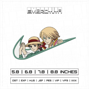 HOWL S MOVING CASTLE Embroidery Design - machine embroidery design file
