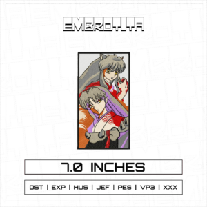 INUYASHA Embroidery Design - machine embroidery design file
