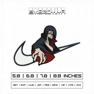 ITACHI X NARUTO 3 Embroidery Design - machine embroidery design file