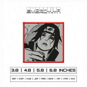 ITACHI X NARUTO Embroidery Design - machine embroidery design file