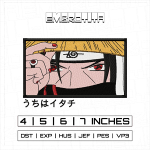 ITACHI X NARUTO 6 Embroidery Design - machine embroidery design file