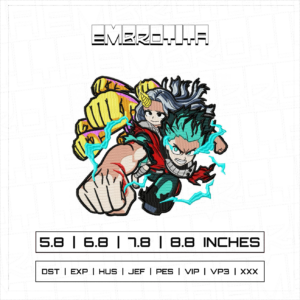 IZUKU MIDORIYA Embroidery Design - machine embroidery design file