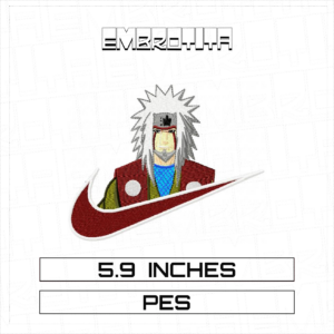 JIRAIYA NIKE X NARUTO Embroidery Design - machine embroidery design file