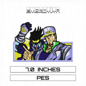 JOTARO STAND X JOJO Embroidery Design - machine embroidery design file